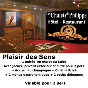 Forfait plaisir des sens hôtel Les Chalets de Philippe Chamonix